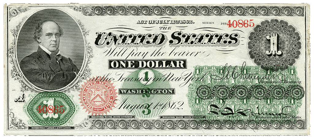greenback in front
